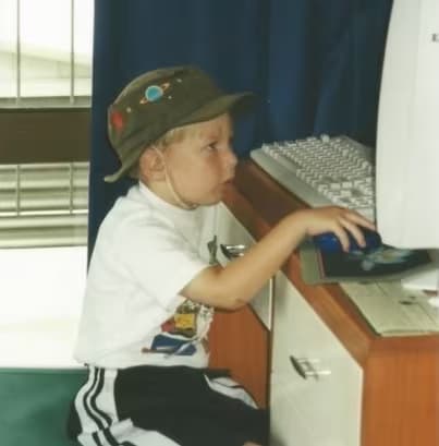 Photo of a young Brad