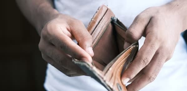 Empty wallet